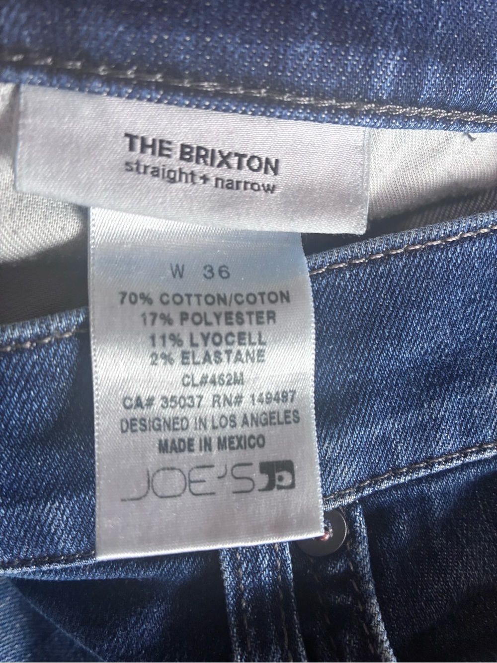 Joe's Jeans Men's Straight Leg Jeans in Washed Blue - Picture 4 of 5